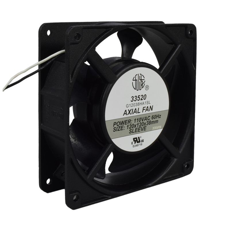 Ventilador Axial 120X120X38mm 100-125 VAC Buje UL | EBCHQ