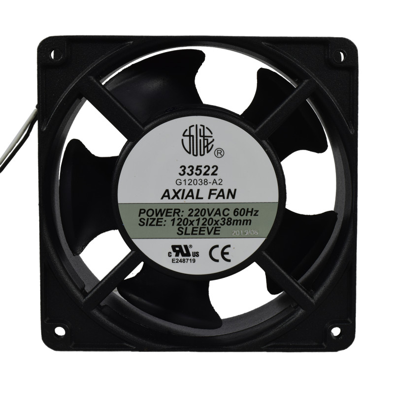 Ventilador Axial 120X120X38mm 200-240VAC Buje UL | EBCHQ - Imagen 2