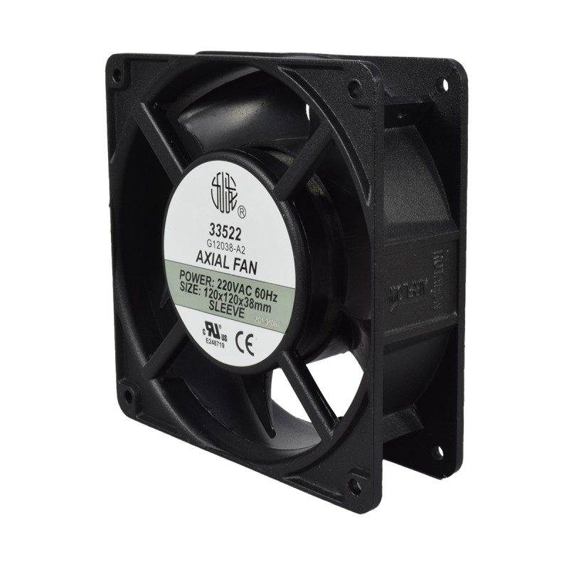 Ventilador Axial 120X120X38mm 200-240VAC Buje UL | EBCHQ - Imagen 3